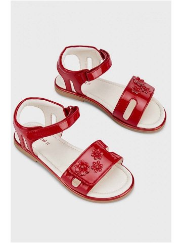 Dětské sandály Mayoral červená barva