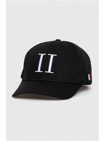 Bavlněná baseballová čepice Les Deux černá barva s aplikací