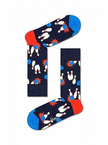 Ponožky Happy Socks Bowling tmavomodrá barva