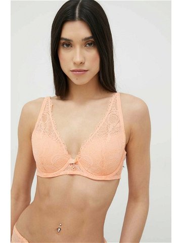 Podprsenka Emporio Armani Underwear oranžová barva