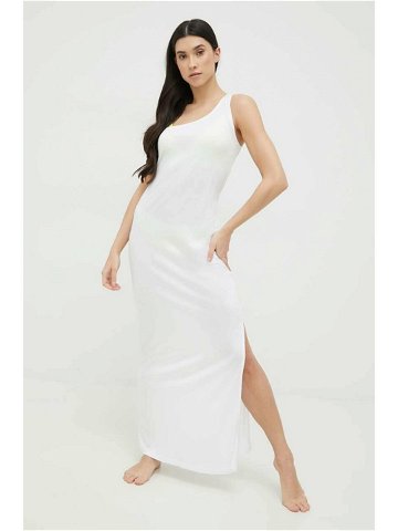 Plážové šaty Calvin Klein bílá barva