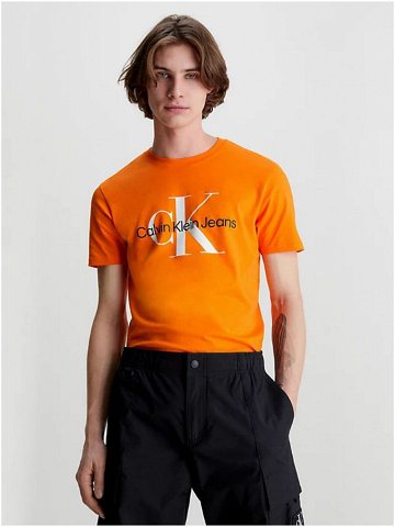 Oranžové pánské tričko Calvin Klein Jeans