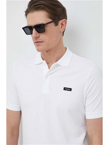 Polo tričko Calvin Klein bílá barva K10K111196
