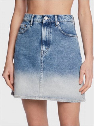 Tommy Jeans Džínová sukně Mom DW0DW14836 Modrá Regular Fit