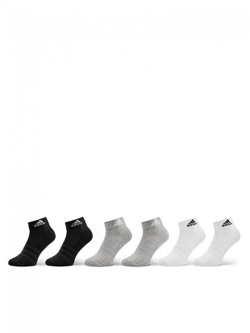 Adidas Nízké ponožky Unisex Cushioned Sportswear Ankle Socks 6 Pairs IC1292 Šedá