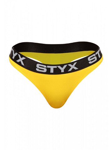 Dámská tanga Styx sportovní guma žlutá IT1068 M