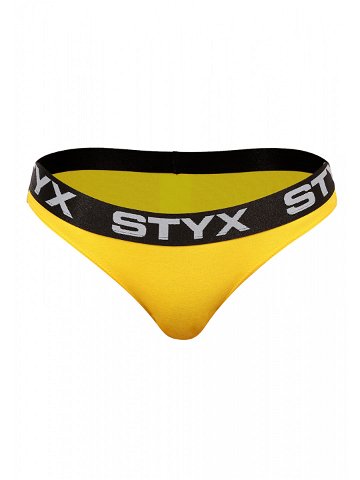 Dámské kalhotky Styx sportovní guma žluté IK1068 M