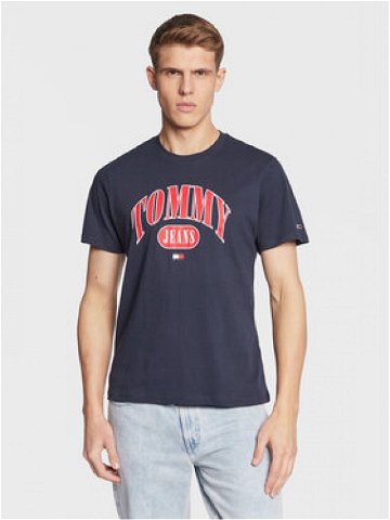 Tommy Jeans T-Shirt Entry DM0DM15675 Tmavomodrá Regular Fit