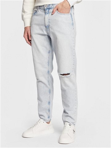 Calvin Klein Jeans Jeansy J30J322404 Světle modrá Tapered Fit