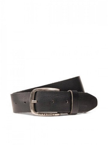 Jack & Jones Pánský pásek Jackpaul Leather Belt 12111286 Černá