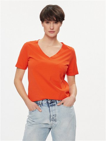 Pieces T-Shirt 17120455 Oranžová Regular Fit