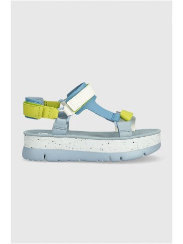 Kožené sandály Camper Oruga Up dámské na platformě K201037 029
