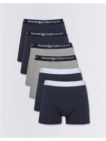 Knowledge Cotton 6-Pack Underwear 1001 Total Eclipse XL