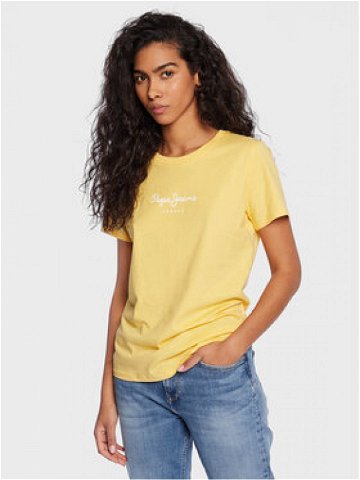 Pepe Jeans T-Shirt Wendy PL505480 Žlutá Regular Fit