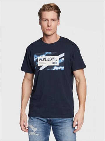 Pepe Jeans T-Shirt Rederick PM508685 Tmavomodrá Regular Fit