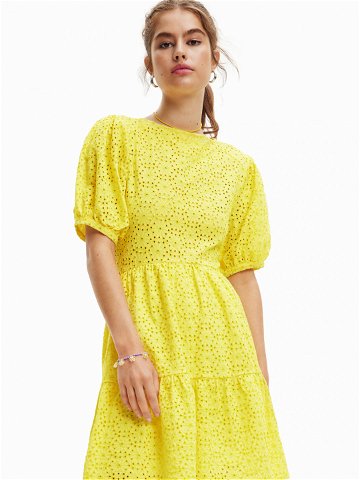 Desigual Každodenní šaty Limon 23SWVW85 Žlutá Regular Fit