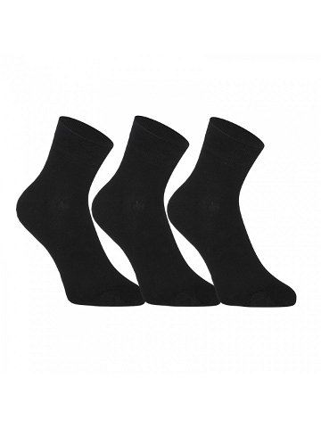 3PACK ponožky Styx kotníkové bambusové černé 3HBK960 L