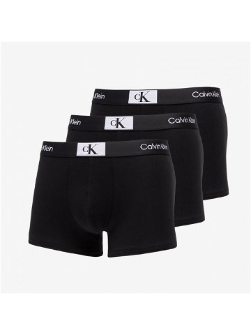 Calvin Klein 96 Cotton Stretch Trunks 3-Pack Black Black Black