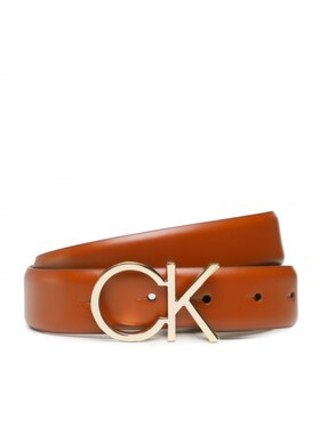Calvin Klein Dámský pásek Re-Lock Ck Logo Belt 30Mm K60K610157 Hnědá