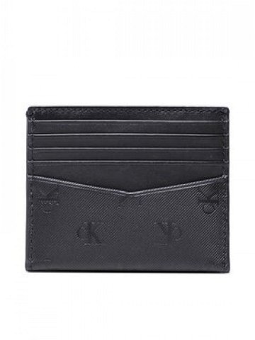 Calvin Klein Jeans Pouzdro na kreditní karty Monogram Soft Cardcase 10Cc Aop K50K510434 Černá