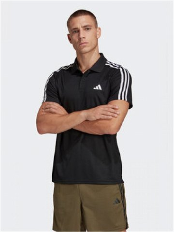 Adidas Polokošile Train Essentials Piqué 3-Stripes Training Polo Shirt IB8107 Černá Regular Fit