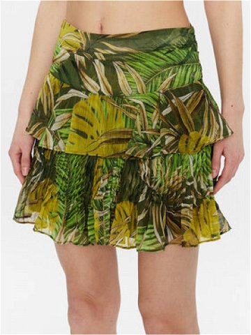 Guess Mini sukně Gilda W3GD63 WDW52 Zelená Regular Fit
