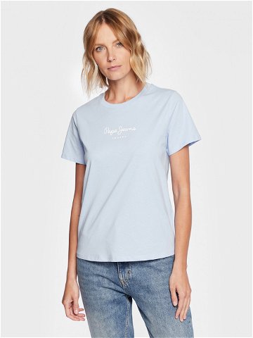 Pepe Jeans T-Shirt Wendy PL505480 Světle modrá Regular Fit