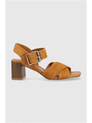 Semišové sandály Pepe Jeans ALTEA hnědá barva PLS90584