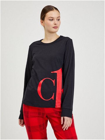 Černé dámské tričko na spaní Calvin Klein Underwear