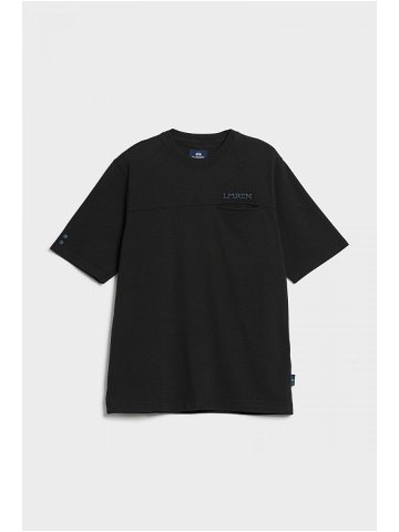 Tričko la martina man t-shirt s s cotton jersey černá xxl