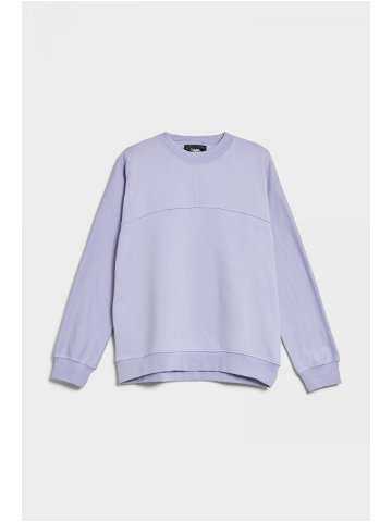 Mikina karl lagerfeld big logo sweatshirt fialová xs