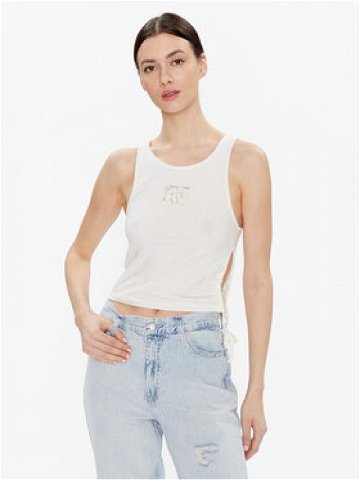 Calvin Klein Jeans Top J20J221062 Écru Regular Fit