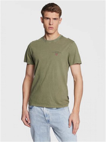 Napapijri T-Shirt Selbas NP0A4GBQ Zelená Regular Fit