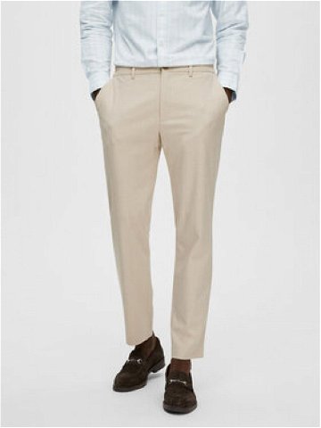 Selected Homme Kalhoty z materiálu 16085270 Bílá Slim Fit