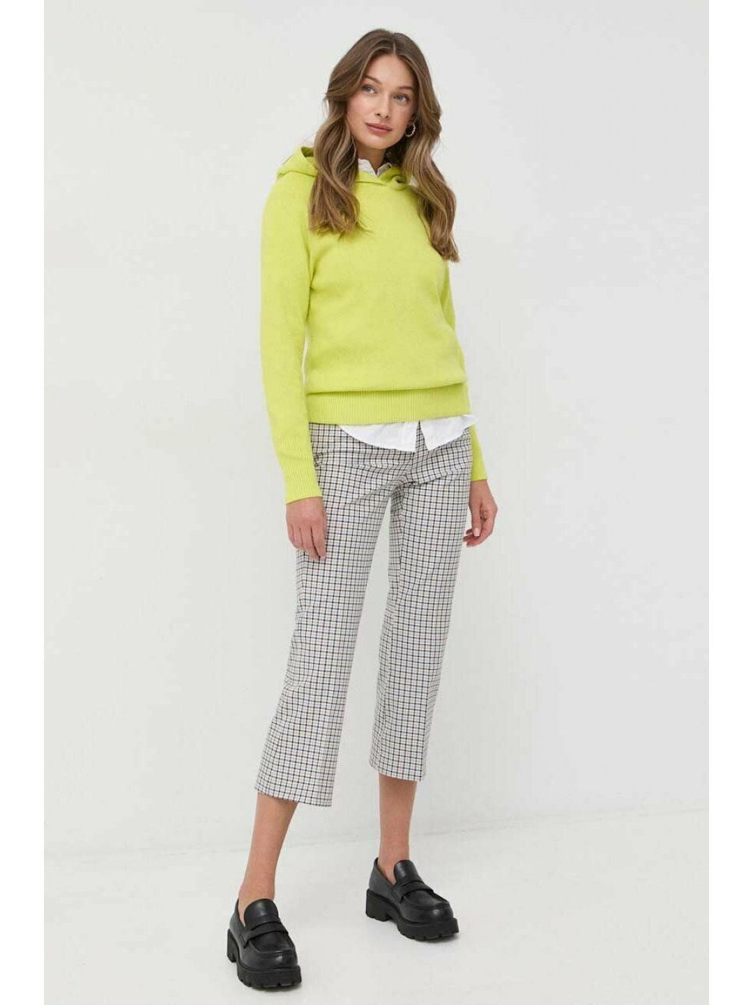 Kalhoty MAX & Co dámské jednoduché medium waist