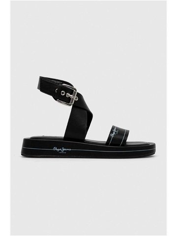 Sandály Pepe Jeans SUMMER dámské černá barva PLS90579