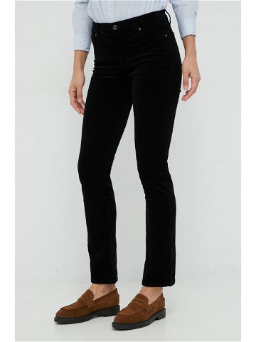 Lauren Ralph Lauren dámské černá barva jednoduché medium waist