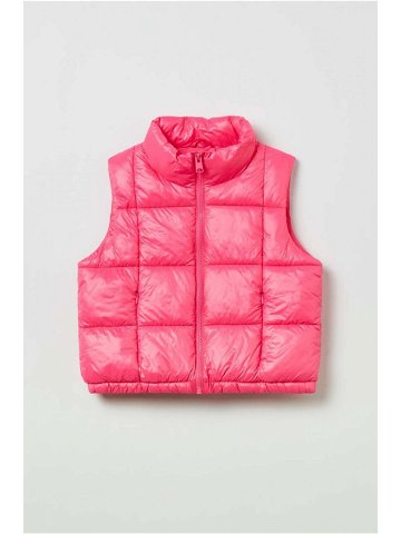 Dětská vesta OVS růžová barva