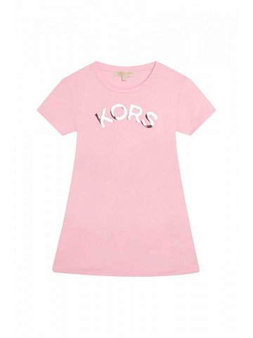 Dívčí šaty Michael Kors růžová barva mini