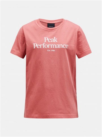 Tričko peak performance jr original tee růžová 170