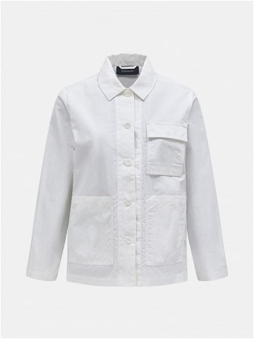 Košile peak performance w ripstop overshirt bílá l