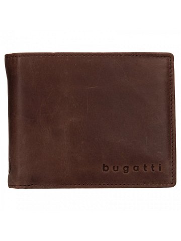 Pánská kožená peněženka Bugatti Michael – tmavě hnědá