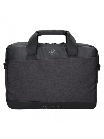Pánská taška na notebook Bugatti Lopes – černo-šedá