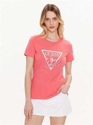 Guess T-Shirt Icon W3GI46 I3Z14 Růžová Regular Fit