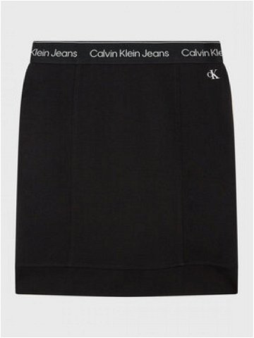 Calvin Klein Jeans Sukně Punto IG0IG01823 Černá Slim Fit