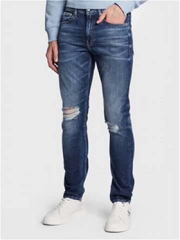 Calvin Klein Jeans Jeansy J30J322803 Modrá Slim Taper Fit