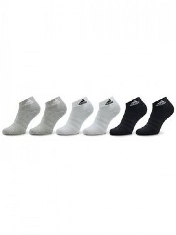 Adidas Nízké ponožky Unisex Thin and Light Sportswear Ankle Socks 6 Pairs IC1307 Šedá