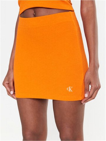 Calvin Klein Jeans Pouzdrová sukně J20J220795 Oranžová Slim Fit