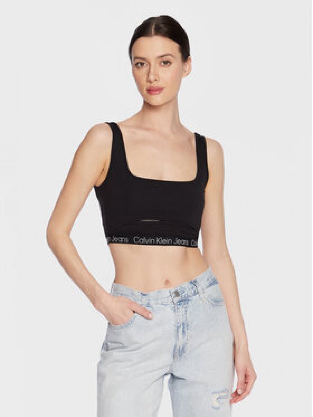 Calvin Klein Jeans Podprsenkový top J20J220772 Černá