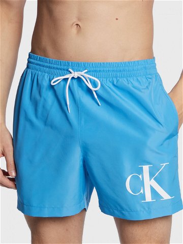 Calvin Klein Swimwear Plavecké šortky KM0KM00849 Modrá Regular Fit